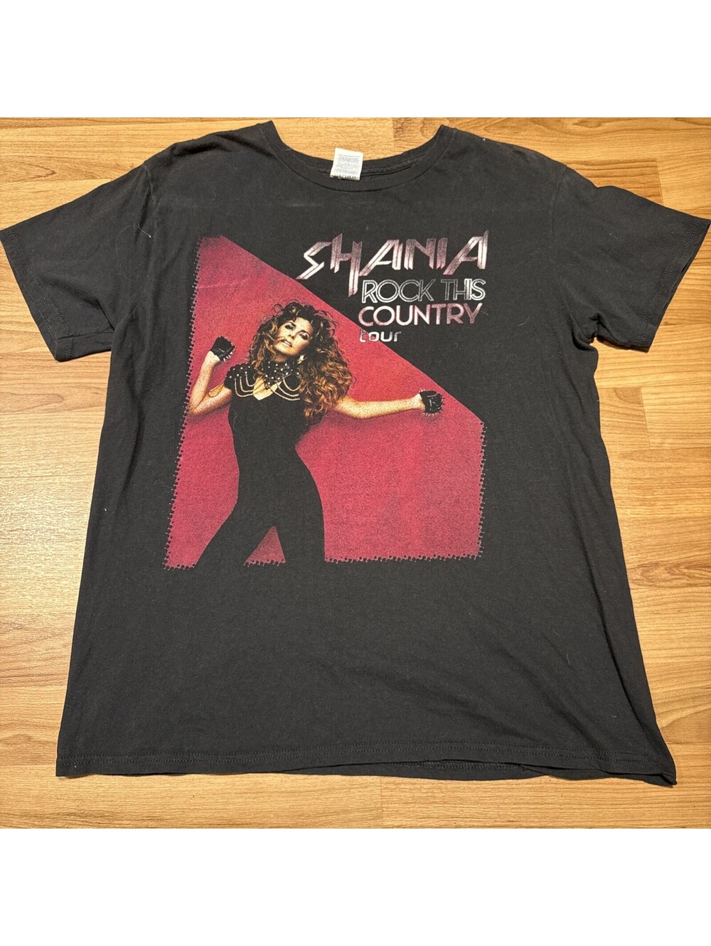 Shania Twain 2015 Concert Tour Shirt Med Black Rock Country Gavin Degraw